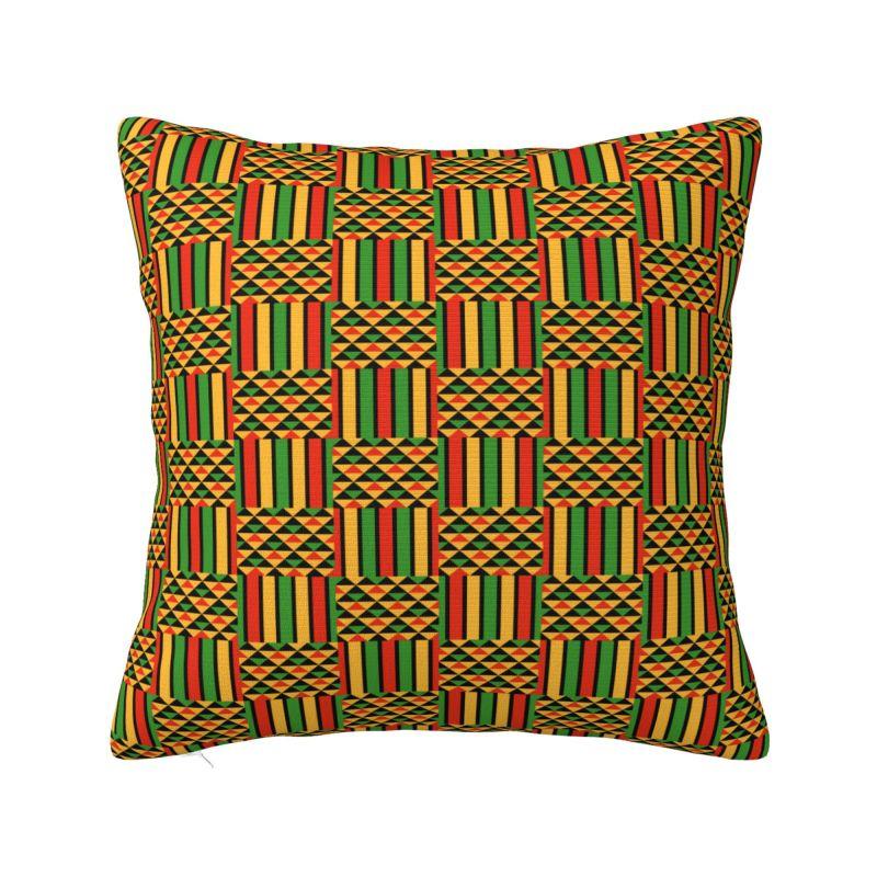 Afrikaanse Etnische Ankara Stijl Kussenhoes x cm Polyester Zachte Plaid Kussenhoes Voor Bank Zitdecoratie Beddengoed Kussensloop