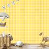 Yellow checkered wallpaper, cream and yellow, cream background, for living room and bedroom, 50x1000