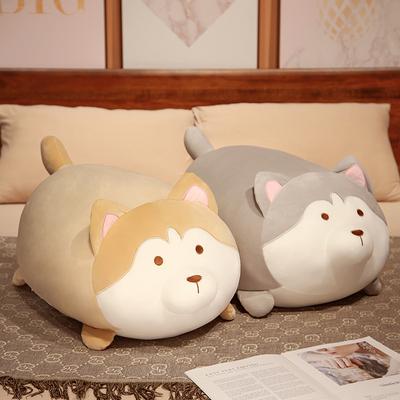 Soft Husky Shiba Inu Dog Plush Stuffed Toy Doll Pillow Home Sofa Bed Decor Cushion Baby Girlfriend Child Companion Gift