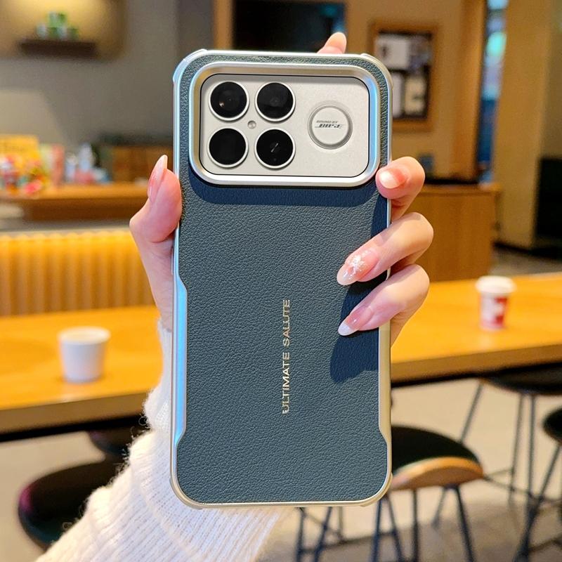 For POCO F8 Pro F8 Ultra  Blade Magnetic Leather Solid Color Shockproof Anti-Oxidation Phone Case