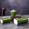 Plastic Imitation Bamboo Dining Plate Bamboo Tube Plate with Lid Green Dessert Plates Dim Sum Dish Serving Plates Fruit Bowl
