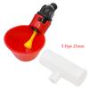 5Pcs Chicken Water Bowl Automatic Drinker Cups Thread Filling Waterer Poultry Drinking Bowl for Chickens Quail Bird Cage