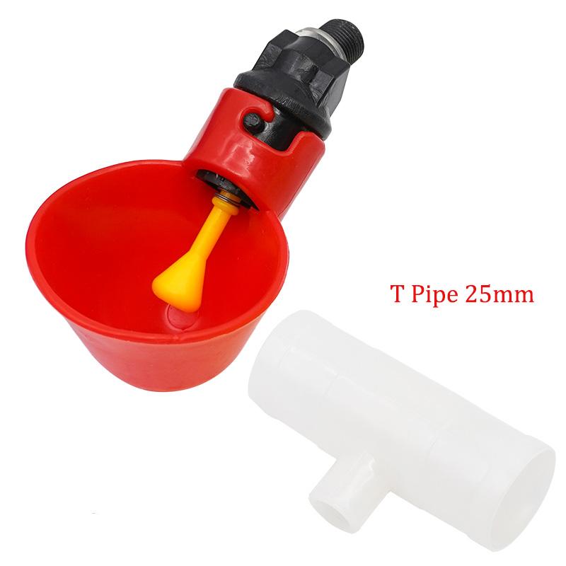 5Pcs Chicken Water Bowl Automatic Drinker Cups Thread Filling Waterer Poultry Drinking Bowl for Chickens Quail Bird Cage
