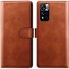 Aizsargvāciņš - Xiaomi - Redmi Note 11 Pro - Mīksta sintētiskā āda - Brūns - 360° aizsardzība