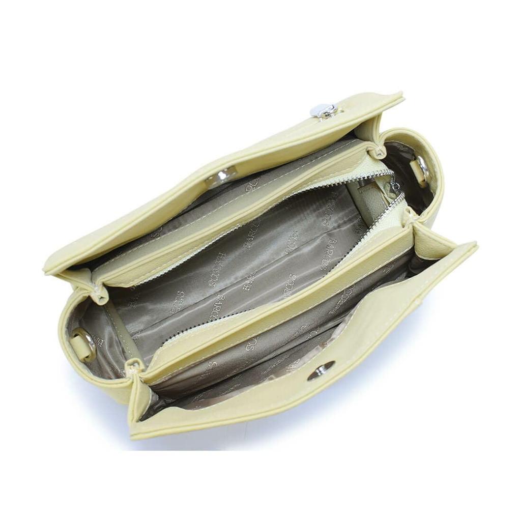 Barcos Cowhide Leather Simple Easy to Light Pink Handbag/Shoulder Bag, 2-Way, Women's, Design, Organize, Durable, Scratch-Resistant,