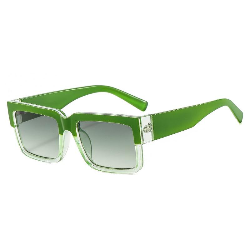 New Two Color Frame Square Sunglasses Women Fashion Men Sun Glasses Vintage Shades Uv400 Luxury Brand Male Female Oculus