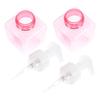 2Pcs Foaming Pump Bottles Travel Containers Leak Proof Portable Refillable Plastic Soap Dispensers Lightweight Mousse