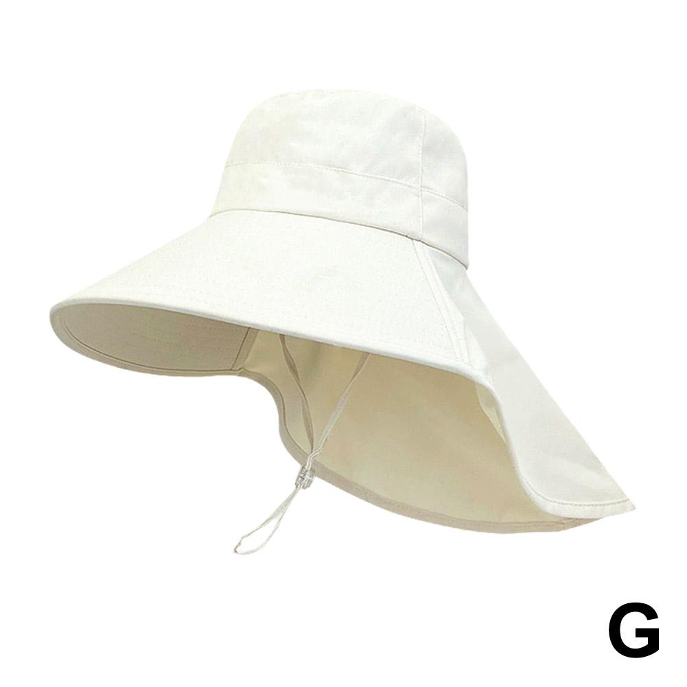 

Summer Travel Sunshade Sunblock Hat For Women Full Coverage Large Eaves Empty Top Anti-UV Sun Hat Travel Beach Hat One Size