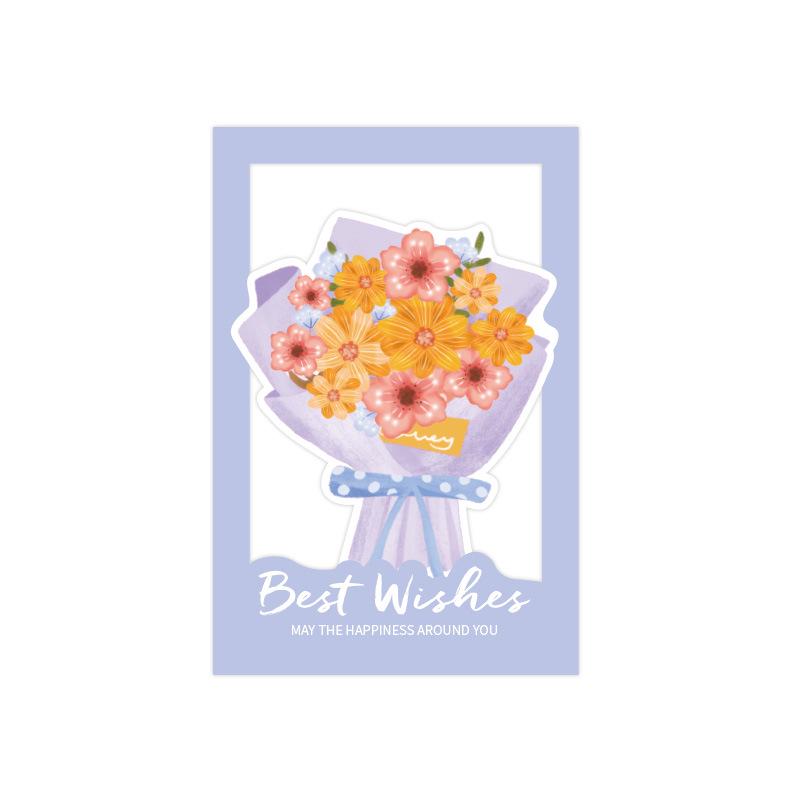 Father's Day 3D Flower Greeting Card for Birthday or Teacher's Day