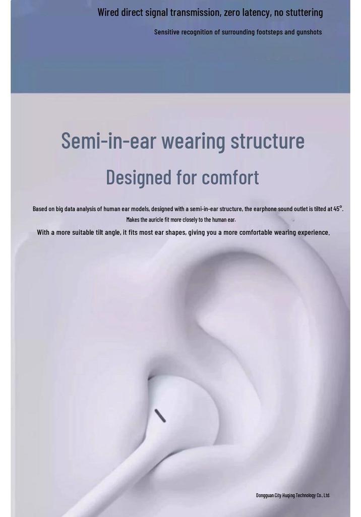 Type-C Wired Earphones for Huawei, Xiaomi, Apple, Vivo, Oppo, Honor & PC with High-Quality Sound