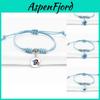 Stylish Anime Stitch Bracelet With Adjustable Blue Cord For Unisex Use