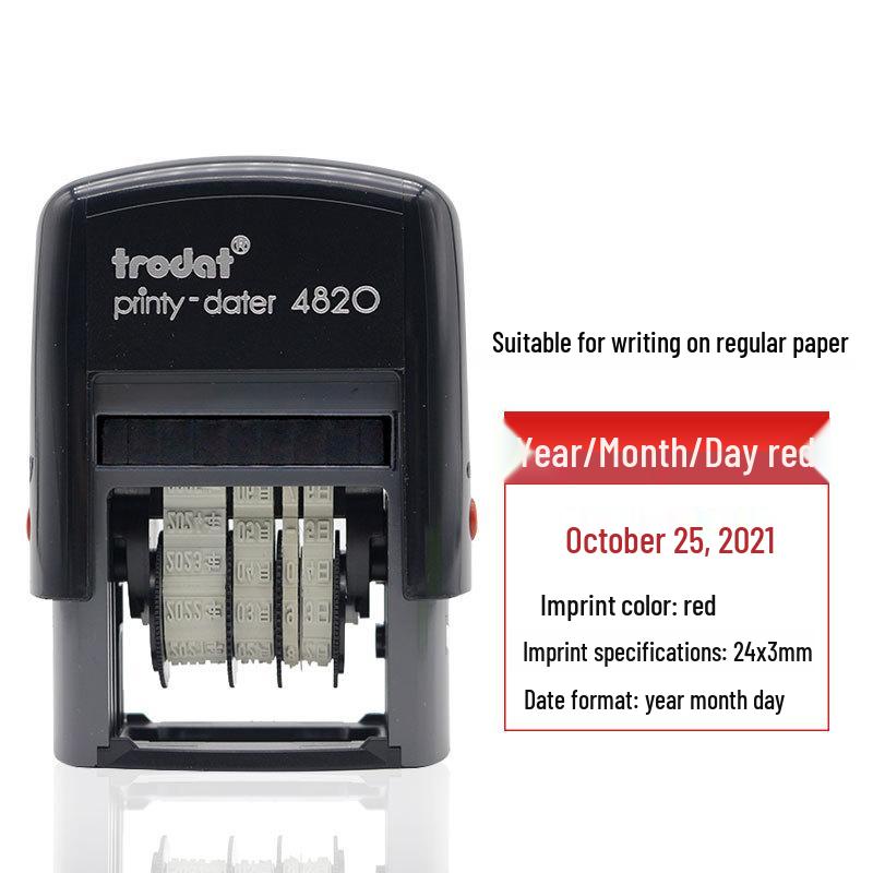 Zhuoda 4810 Automatic Adjustable Date Stamp with Ink Dispensing