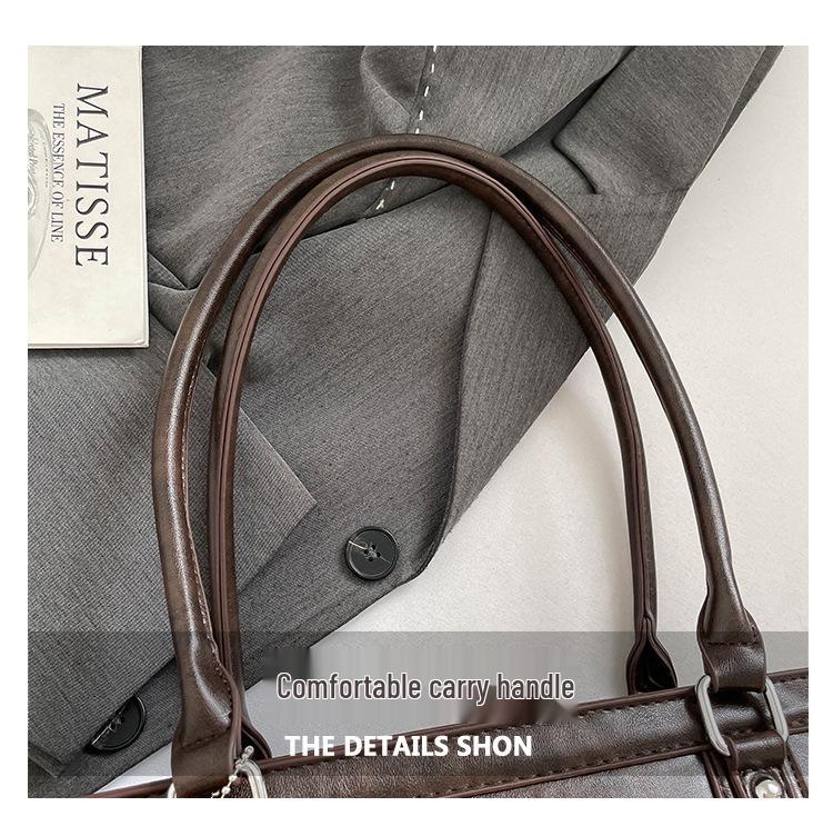 Retro Niche Underarm Tote: 2025 Autumn/Winter Korean Fashion, Versatile Large-Capacity Handbag