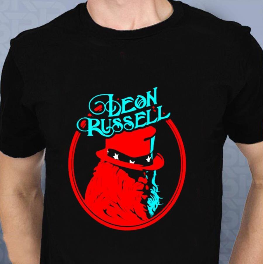 Leon Russell Legend T-Shirt Men Black Tee Shirt All Size S To 3XL Unisex T-Shirt XXL