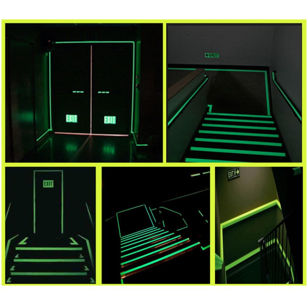 Luminous Band Self-sticking Green Reflective Tape Decorative Wall Strap Sticker