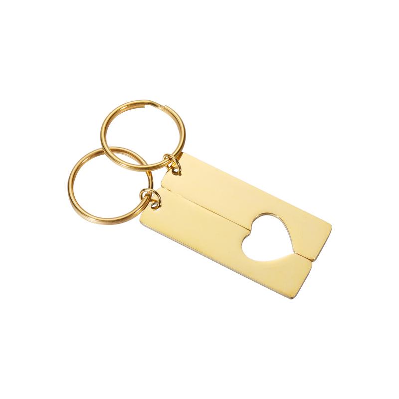 RUMNVNTY Sada klíčenek ve tvaru srdce z nerezové oceli