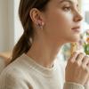 New Sweet Tulip Bud Earrings Glazed Simple Color-Blocked Earrings Colorful Elegant Stud Earrings Women