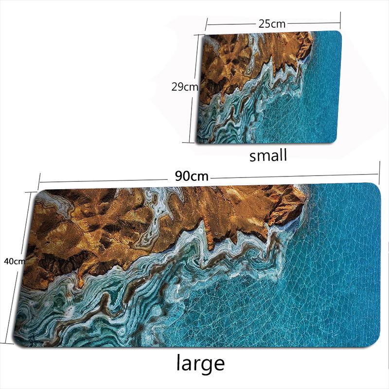 

Great Waves Deskmat XXL 50X100CM Seaside Landscape Mousepad Desk Accessories Office Rugs Large Pads Computer TableMat Mouse Pad 290X250X2MMoverlock