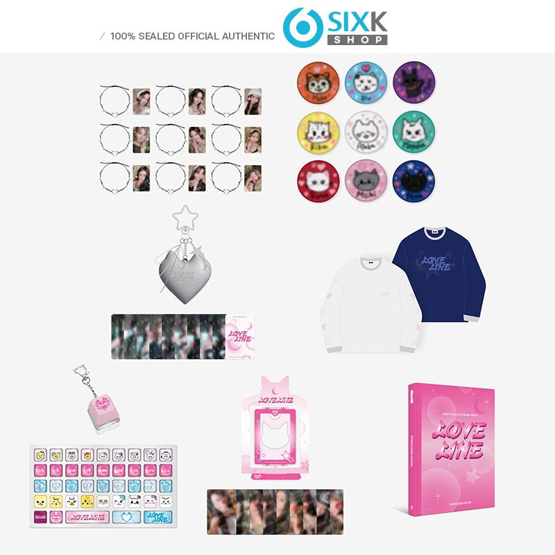 

[Предварительный заказ] NiziU Korea 2-й сингл-альбом LOVE LINE OFFICIAL MD RANDOM CAN BADGE