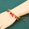 Fruit Charm Bracelet With Zinc Alloy Beads For Women And Men