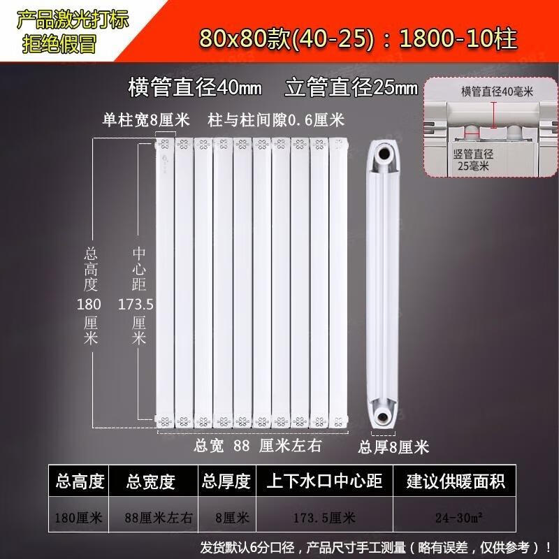 Minxin 8080 Copper-Aluminum Composite Hydronic Radiator