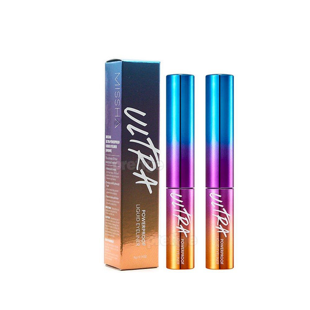 

MISSHA ULTRA POWERPROOF LIQUID LINER x2 Black+Brown