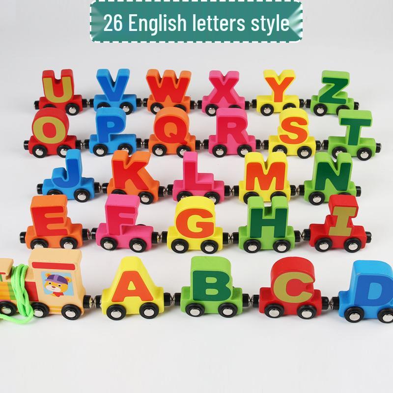 Magnetic Digital Train Toy - Educational Building Blocks for Kids Aged 1-6