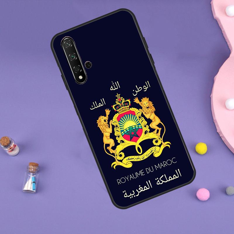 Morocco Maroc Moroccan Flag Case For Huawei Nova Y70 Y60 Y61 Y90 Y91 5T 9 10 SE 3i 8i 11i 11 Pro P20 P40 P30 Lite Cover