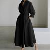 Moda Elegante Ampio Taglia Forte Abito Camicia da Donna Manica a Tre Quarti a Pois Ufficio A-line Stampato Festa Ampio Casual Semplice Abiti Abbigliamento Slim