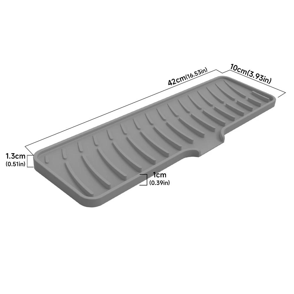1Pcs Wave Draining Pad Silicone Drying Mat New Non-slip Dish Holder Table Mat Kitchen Placemat Foldable Heat Insulation Pad