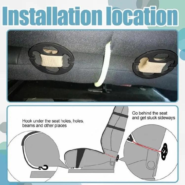 24pcs Seat Cover Fasteners Chuck and Hook Locking Clip Automotive Accessories Plum Plate Metal Hooks Easy Installation