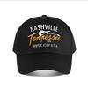 Nashville Tennessee Hudební město Kytara Baseballová čepice Módní Unisex Sluneční klobouk Dámská Venkovní Sportovní Snapback Čepice