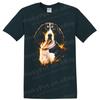 Dog Art Print T Shirt Cool Pet Lover Tee Black And Tan Dog Design
