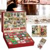 Christmas Gift 1000PCS Jigsaw Puzzles 24 Days Advents Calendar Festival Countdown Surprise Present Box For Kids Adults