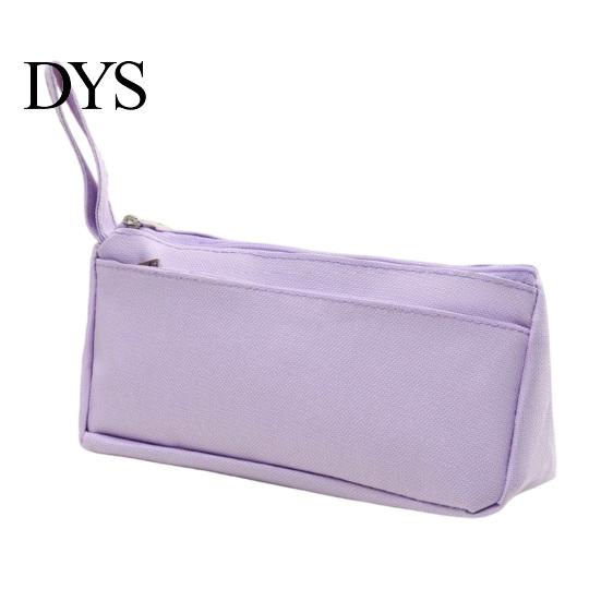 Durable Stationery Pouch for Home Pencil Case with Zipper And Handle, Oxford Solid Color Wide Capacity Pen College Organizer, Portable Lightweight