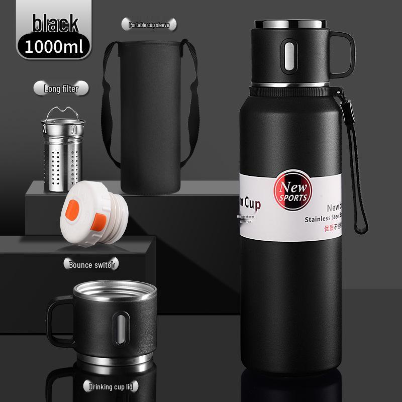 Premium 316 Stainless Steel Insulated Travel Tea Cup with Large Capacity and Water Separation