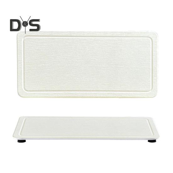 

2 шт. водопоглощающий каменный поднос, быстросохнущий диатомитовый подставка под раковину, противоскользящий держатель для кухонной губки, подносы для туалетного столика в ванной 20cm белый