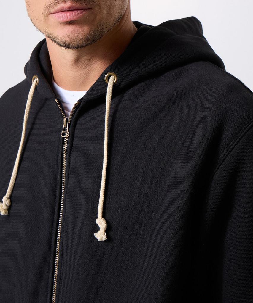 Champion Reverse Weave Loose Fit Fleece Zip-Up Hoodie Black