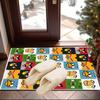 Red Birds Characters Collage Carpet, Chair Rug,Rug for Office Bedroom Living Rooms, Doormat Decor Fan Gift Christmas Gift