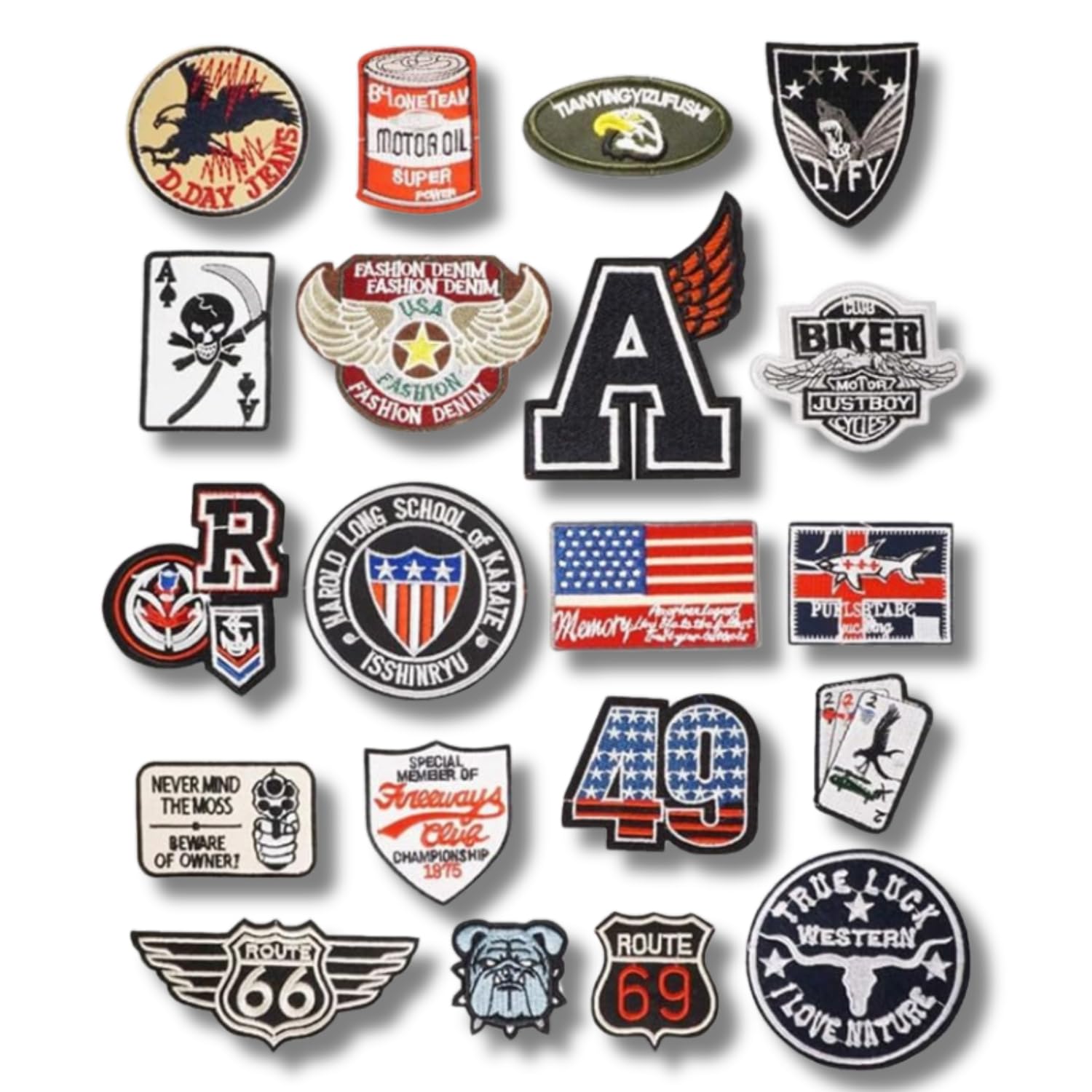 

Applique for 20 Outdoor [Yurixbox] Adults, Types, Iron-on Patches, Stylish, Adults, (Military Version)