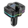 Type-C Fast Charging Car Charger Fm Transmitter Dual Usb Music Player Mp3 Charger Adapter Type-C Wireless Light Handsfree