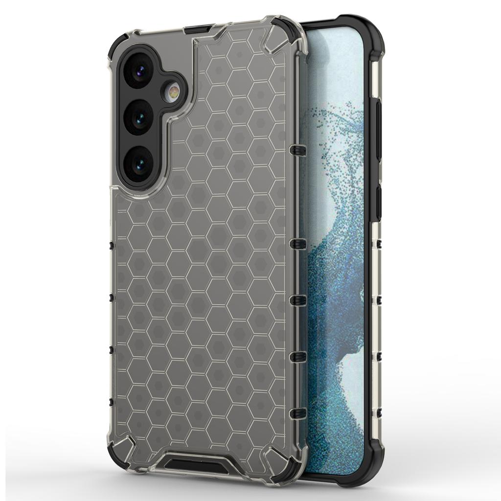 For Samsung Galaxy S25+ Case PC+TPU Phone Cover Honeycomb Shape