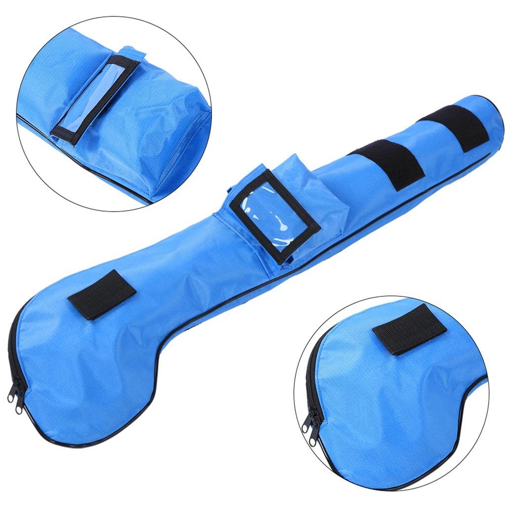Nylon Portable Waterproof Children Soft Foldable Golf Club Bag for Outdoor Practice TrainingBlue