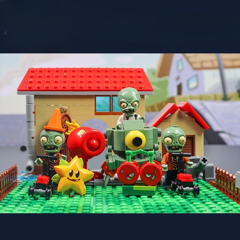 320 PEZZI Albero da Guerra Zombie Casa sull'Albero Blocchi da Costruzione Set Attacco Zombie Giardino Pazzo Modello Mattoncini Giocattoli per Bambini Regalo di Compleanno NO SCATOLA