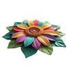 Yousheng 3D Sunflower Floral Plush Rug Non-Slip Backing Easy To Clean Various Sizes Living Room Rug Home Decor