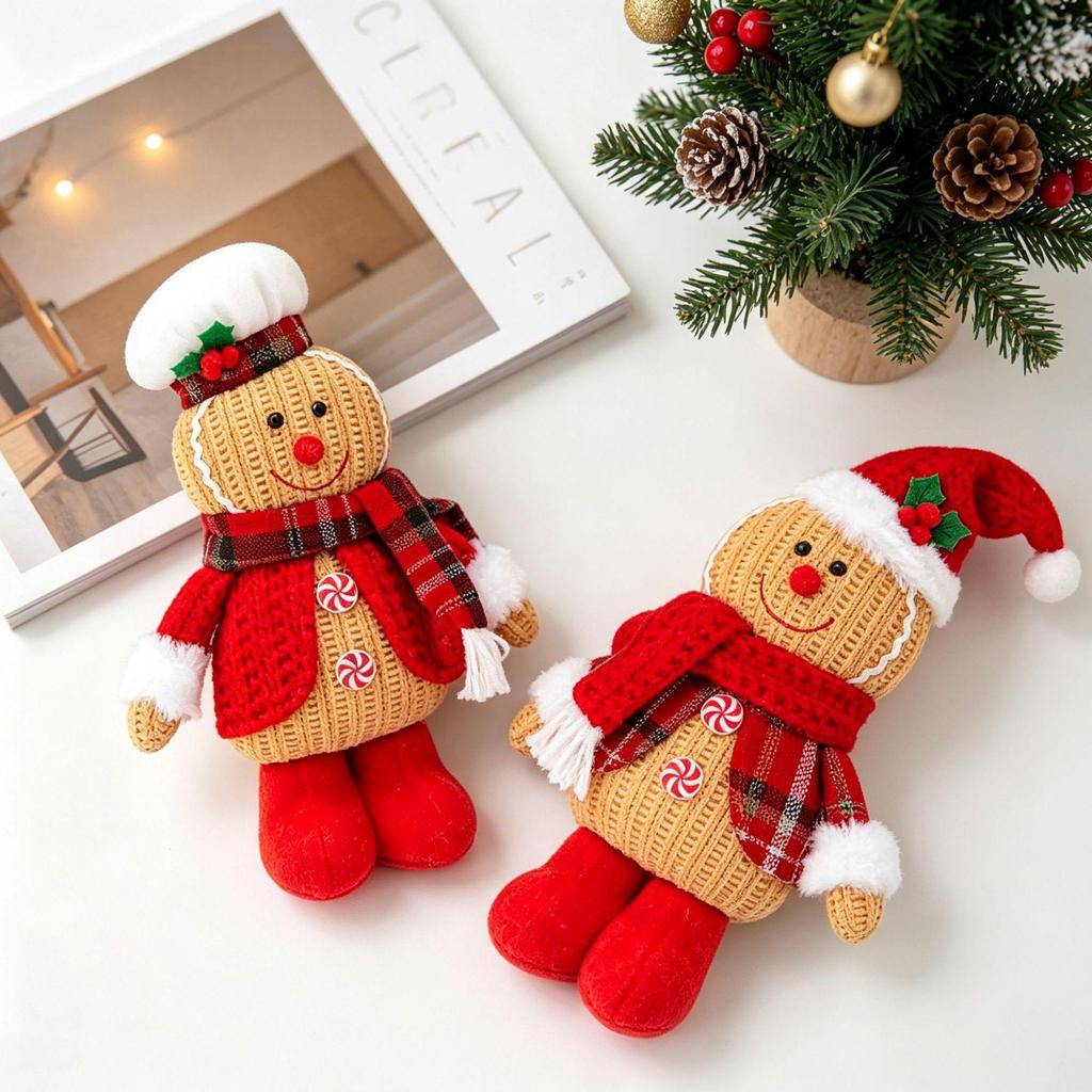 Gingerbread Man Christmas Ornaments: Festive Home Décor Figurines