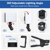Selfie Light, Phone Light with Front & Back Clip, 60 LED Portable Light with 3 Modes, 5000mAh Rechargeable Video Light for Phone, iPhone, IPad,