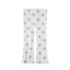 Autumn and Winter New Style 1-3 Year Old Toddler Leggings for Girls, Floral Wide-Leg Pants, Outerwear Knitted Cotton Children's Pants