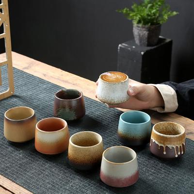 Retro Teacup Kiln Transformation Ceramic Coffee Cup Household Water Bowl Crude Pottery Creative Office Drinkware 200ML