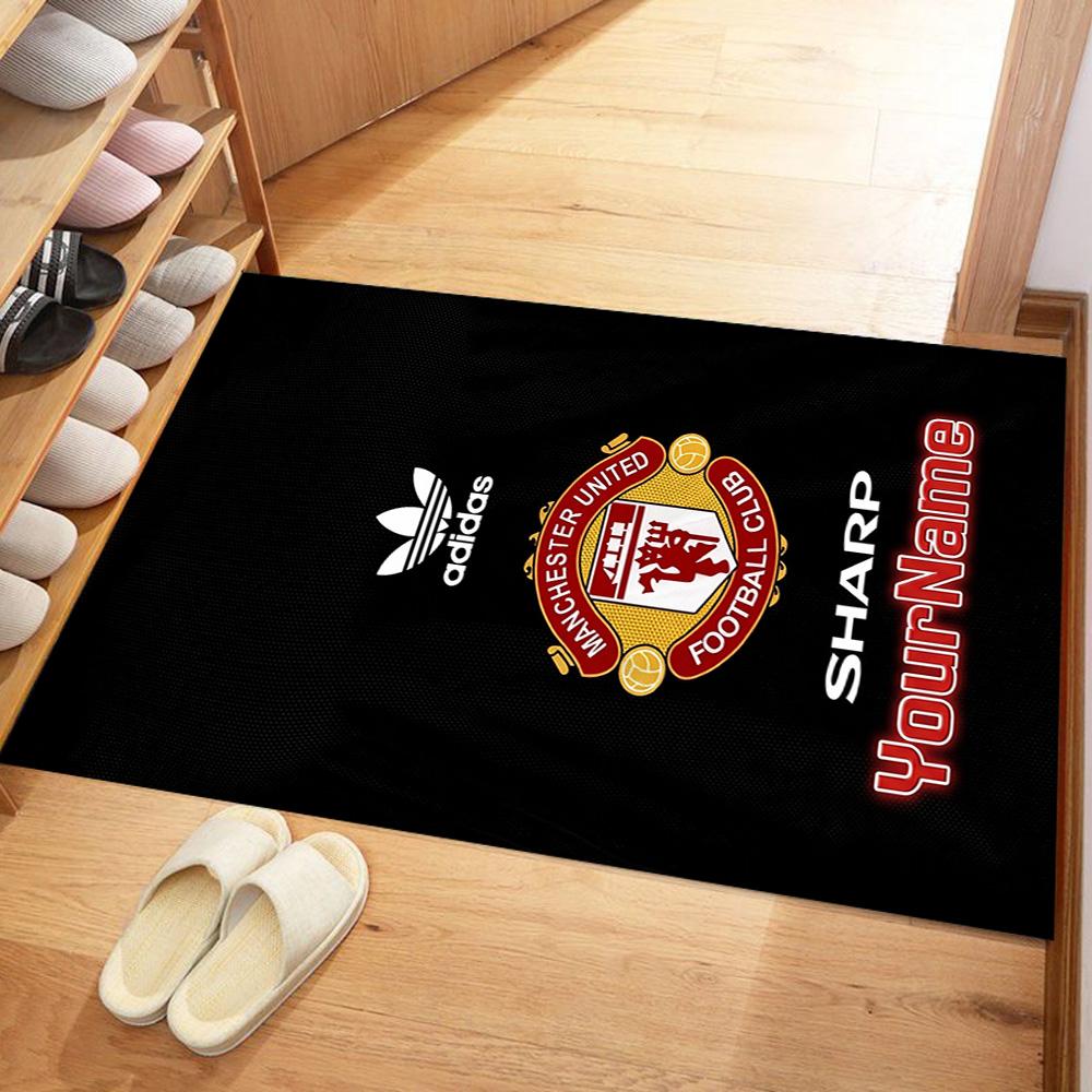 Manchester Personalized Name Carpet Suitable for Dormitory Playrooms Study room Foyer Anti-slip Rug Office home decor Gift for Festivals